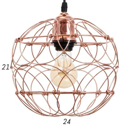 Lamp Bayerlux 1671/1 E27 40W Copper 28x28x30-130 cm-7