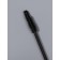 Brushes for eyebrows and eyelashes, silicone, set - 10 pcs, 10.5 cm, black color