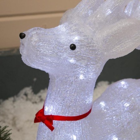 LED figure "Olenenok" 46 × 70 × 22 cm, acrylic, 100 LED, 8 modes, 220 V, glow of white-2