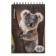 Notebook on spirals A6, 80 sheets, cage, Erichkrause "Fluffs", cardboard cover, OFSET unit, whiteness 100%, mix