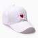 Women's cap minaku "heart", white color, size 56-58