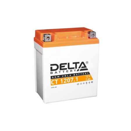 Battery Delta CT 1207.1, 7 Ah, 12 volts, o/p, starter current 100 A