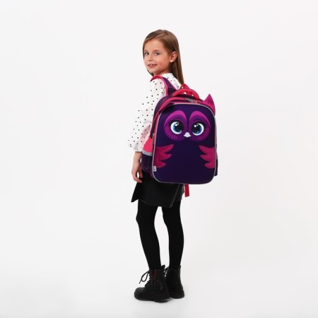 Backpack backpack Calligrata, 39x30x14 cm, "owl", for girls-12