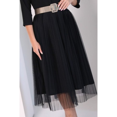Women's dress, size 42, black color-6