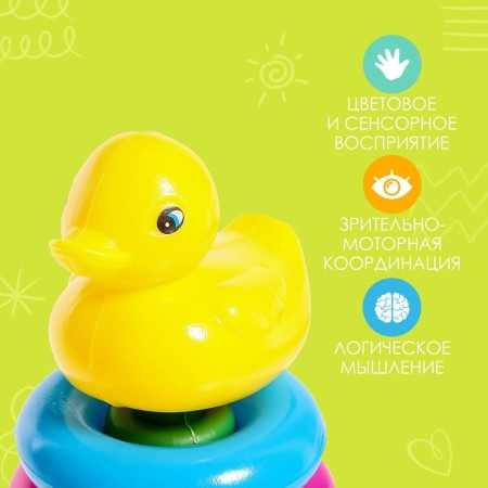 Pyramid "Duck on the Tail", 4 rings-3