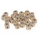 Busins ​​wooden cubes with a Latinitsa 10x10 mm (set 25 pcs)