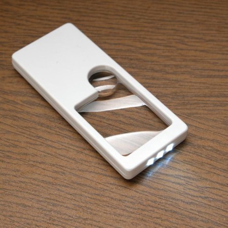 Rectangular magnifier 3x, 10x, with backlight-1