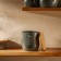 SL Home tea can, 9.5 × 14 cm, gray color, with a bamboo lid