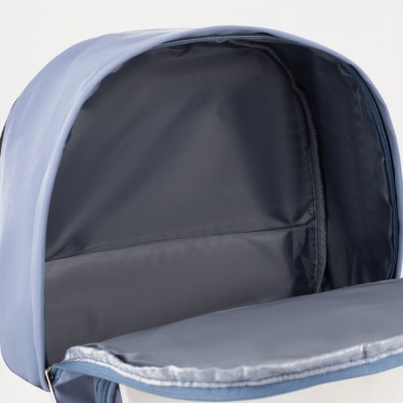 Young backpack from textiles on lightning, 2 pockets, blue color-3