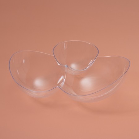Menzhitsa plastic disposable "bunch", transparent, 15 pcs/units.