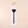 Makeup brush, fan, 16.5 (+/- 1) cm, black color