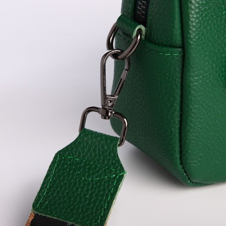 Women's bag with lightning, green color-5