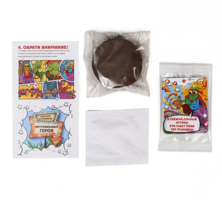 Set for growing "natural heroes", cucumber-3