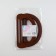 Handles for the bag wooden, 10 × 17 cm, 2 pcs, dark brown color