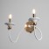 Sconces "Milano" 2he14 40W white-gold 36x26x24 cm