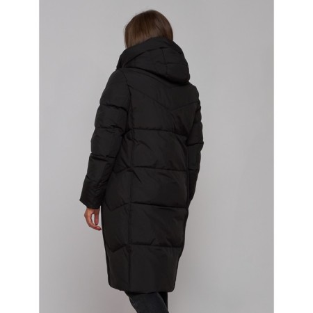Coat insulated winter female, size 44, black color-20