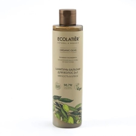 Ecolatier Organic Olive Hair Shampoo “Softness & Shine, 2 in 1, 350 ml