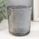 Bank for candles "SISTE" transparent black 350 ml 8.5x8.5x10 cm