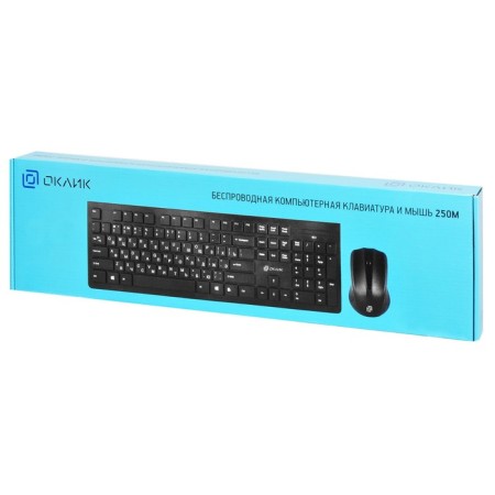 Keyboard + Mouse Rickle 250m Clab: Black Mouse: Black USB Wireless Slim (997834)-5