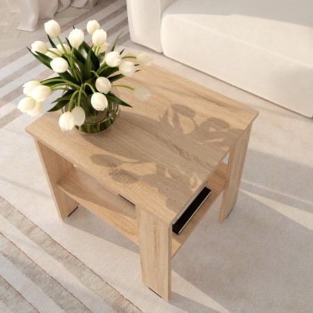 Journal table, 500 × 450 × 473 mm, sonoma oak color-2