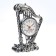 Clock - tabletry “Arfa”, discrete move, dial d -6.5 cm, 19 x 14 cm, aa