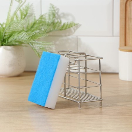 Melamin sponge with an abrasive layer, 11 × 7 × 3 cm, color mix-9