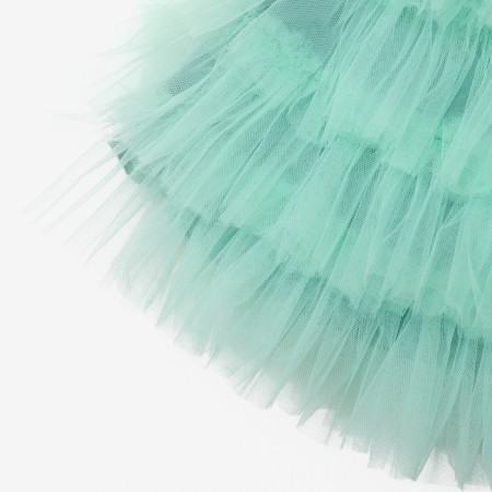 Dress for girls with wings Kaftan, size 28 (86-92), mint color-6
