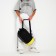 Backpack School Youth Torba, department on the screed with a lace, black/yellow color