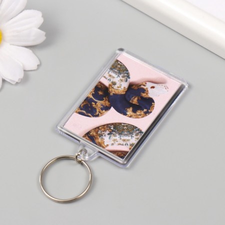 Acryl keychain "Snake in patterns" 3.5x5 cm-3