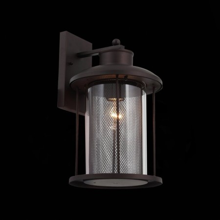 Street wall lamp ST LUCE. SL080.401.01. Lastero. 1x60 W, E27, 23x39.2 cm, dark coffee color-1