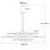 Galexi chandelier, size 110x150x110 cm, 36W 6xled