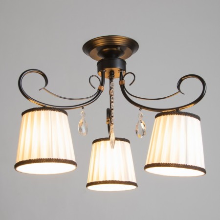 Jenny chandelier 3XE14 40W black and gold 56.5x56.5x36.5 cm Bayerlux-1