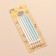 Candles in the cake "Royce", 13 cm, high, 12 pcs, silver and blue