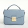 Women's bag on the valve, Textura, small size, blue color