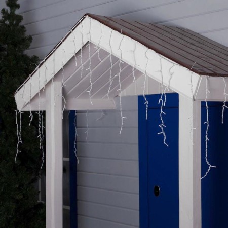 Garland "fringe" 4 × 0.6 m, IP44, white thread, 180 LED, glow blue, 8 modes, 220 V-2