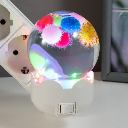 Nightlight "balls" LED white 7x7x11 cm Risalux-3