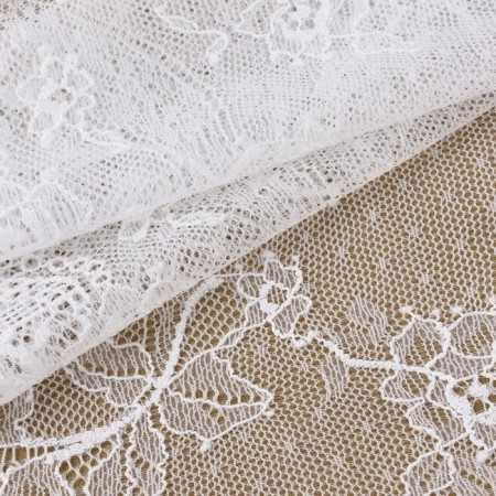 Lace elastic fabric, 240 mm × 2.7 ± 0.5 m, white color-1