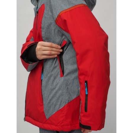 Ski suit female, size 56, red color-26