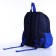Baby backpack on lightning, external pocket, blue color