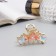 Hair crab "Chloe Galant" butterflies, 4.5 cm, gold