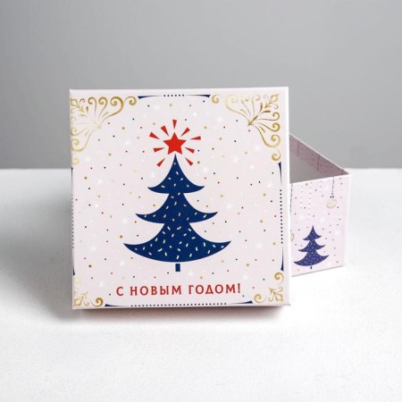 A set of gift boxes 6 in 1 "Tenderness", 10 x 10 x 6 - 20 x 20 x 11 cm, New Year-8