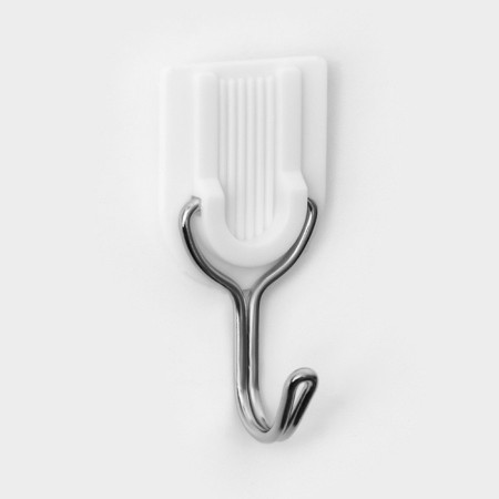 Hooks of self -adhesive fraction of "classics", 6 pcs, white color-3
