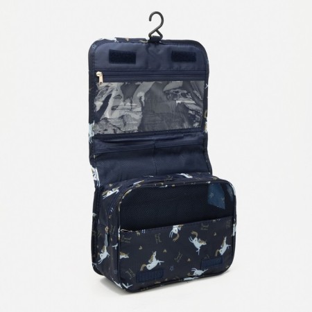 Cosmetic mester on Velcro, with hook, blue color-2