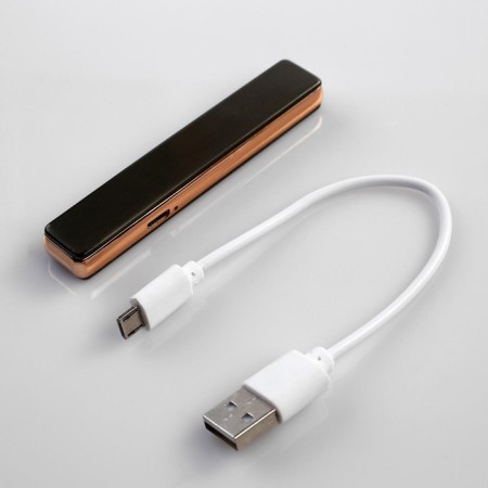Electronic lighter, spiral, USB, 7 x 13 cm, black-3