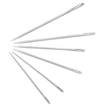 Star needles, steel, 5/0-1/0, silver color-1