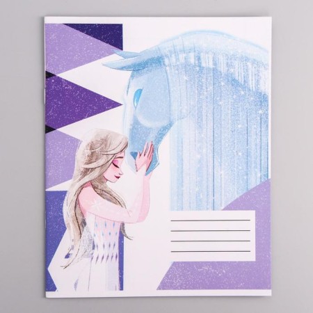 Notebook in a cage 12 sheets, 5 types of mix, cover covered paper, cold heart-7