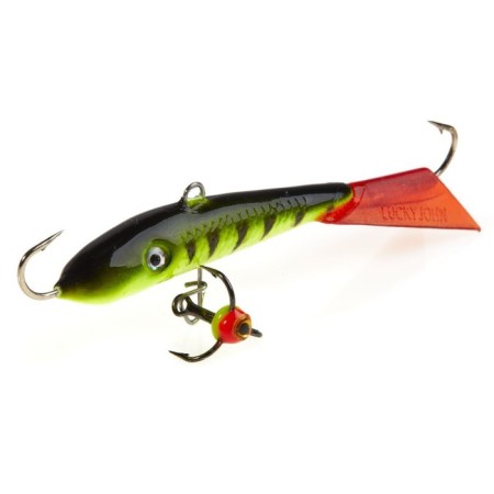 Balancir Lucky John Fin 5 + tee, 7 cm, color 31rt blister-4