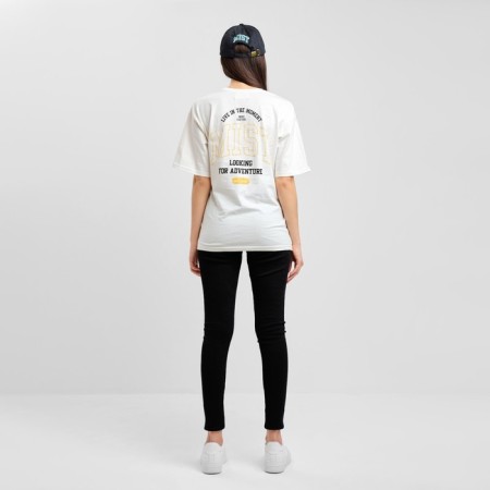 Women's T -shirt MIST OLD SCHOOL Size 42, Milk color-4