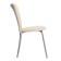 Cafe-2 chair, silver metallic/milk reptile