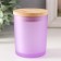 Bank for candles glass with a lid "Lilac semi -meter" 220 ml 7x7x8.4 cm